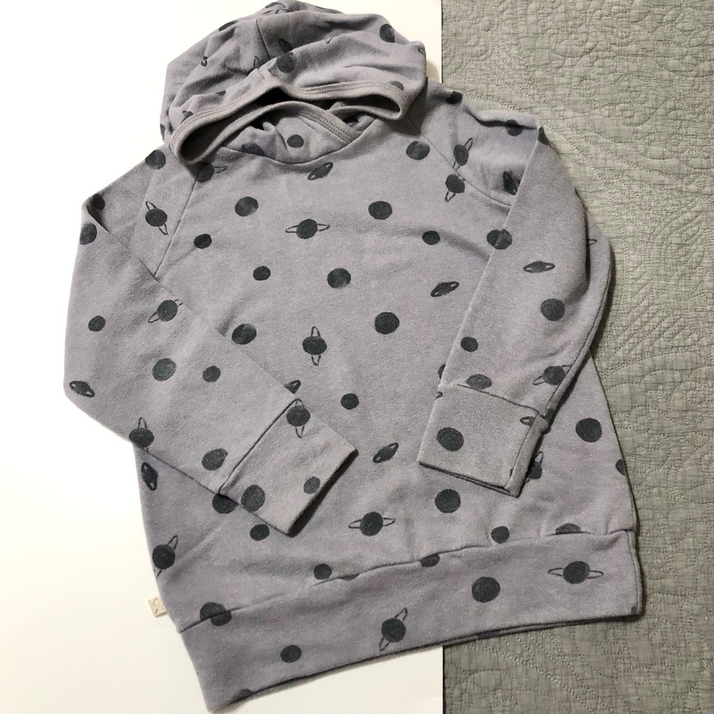 CHILDHOODS Galaxy Planet Print Hoodie Sweatshirt • 7/8 Unisex